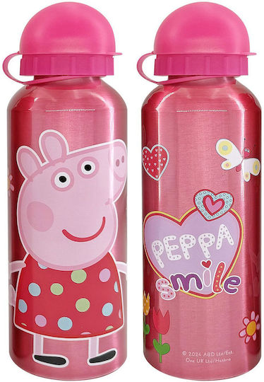 Peppa Pig Παιδικό Παγούρι από Αλουμίνιο Peppa Pig με Στόμιο Pop-Up 500ml