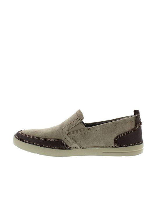 Δερμάτινα Ανδρικά Slip-On Μπεζ