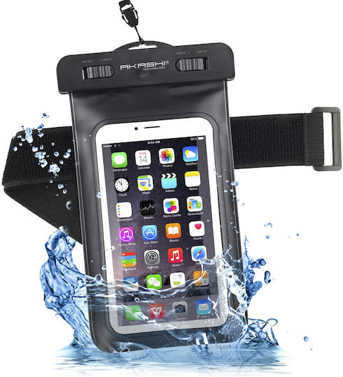 Akashi Ipx8 Protection Smartphone Waterproof Pouch Universal Tactile Black