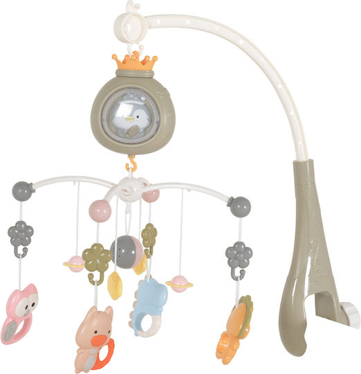 Moni Mobile für Kinderbett mit Musik und Rotation Penguin für 0++ Monate
