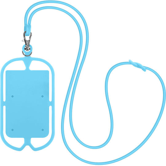 Universal Lanyard Case Smartphones Card-holder Neckpouch Series Blue