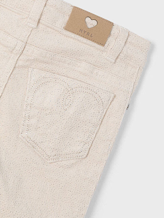 Mayoral Kids Corduroy Trousers Beige