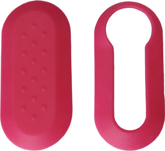 Car Key Cover Case made of for Fiat / Lancia in Pink Color