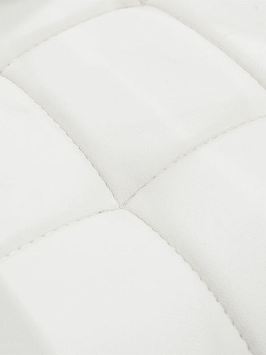 Chair Visitor Otlen with Arms in White Color 47x45x87cm 1pcs