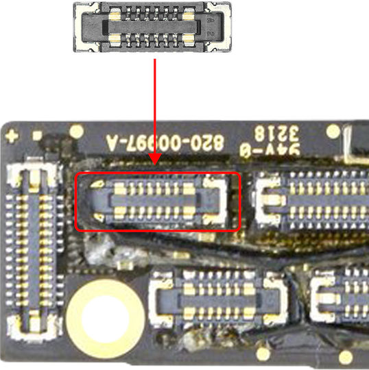 Conector Clappio Fcp pentru iPhone Xs Xs Max, Buton de Pornire de Înlocuire, Negru