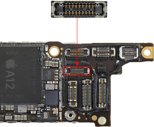 Clappio Fcp Verbinder iPhone XR Ersatz-Frontkamera Schwarz