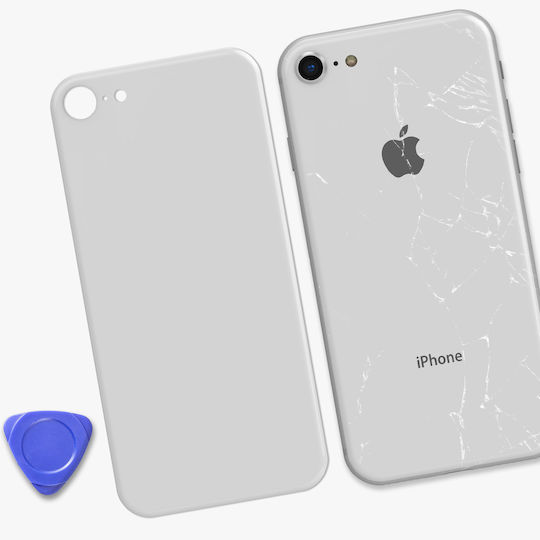 Clappio Battery Cover Iphone Se 2020/8 Compatible Silver