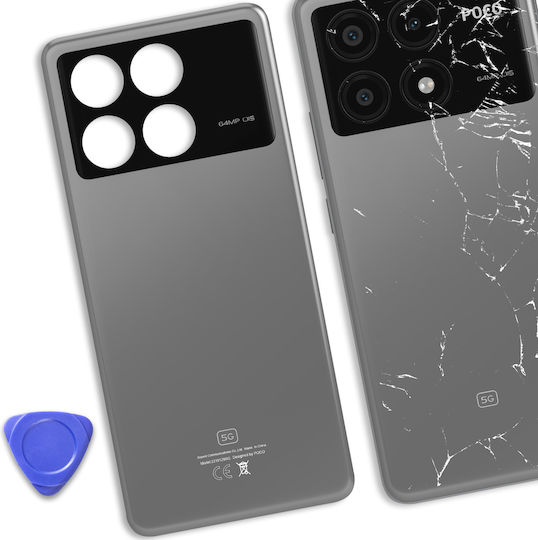 Clappio Battery Cover Xiaomi Poco X6 Pro Compatible Grey