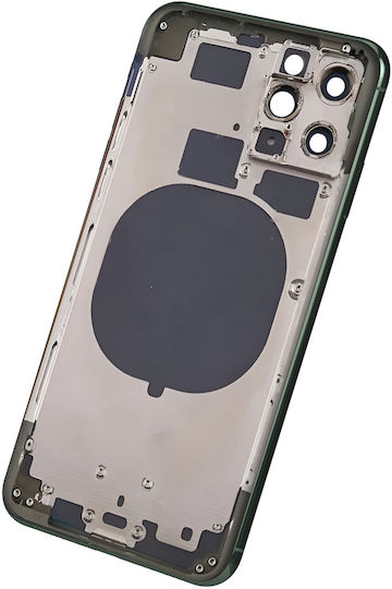 Clappio Frame + Battery Cover Iphone 11 Pro Max Rear Window Khaki