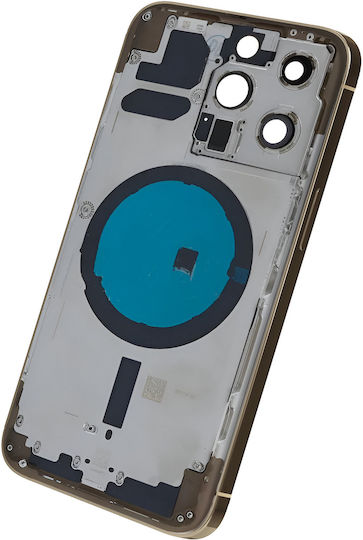 Clappio Rahmen + Akkudeckel iPhone 13 Pro Max Rückfenster Beige