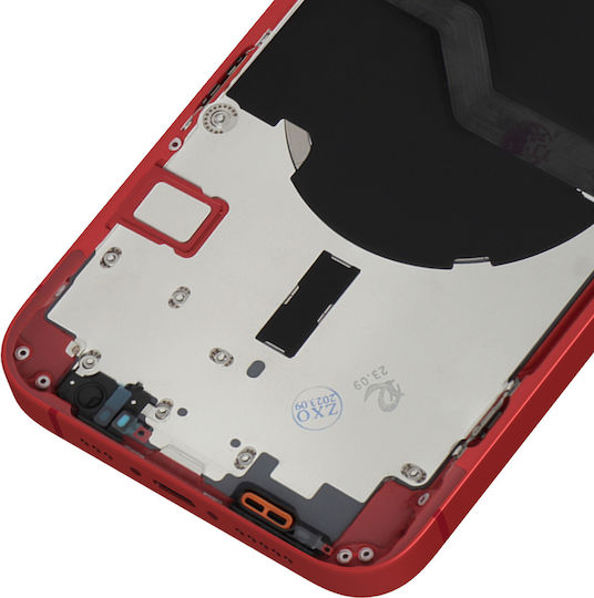 Clappio Frame + Battery Cover Iphone 12 Complete Red
