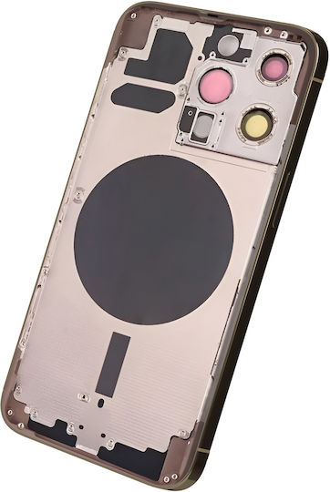 Clappio Frame + Battery Cover Iphone 13 Pro Rear Window Beige