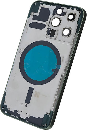 Clappio Frame + Battery Cover Iphone 13 Pro Rear Window Khaki