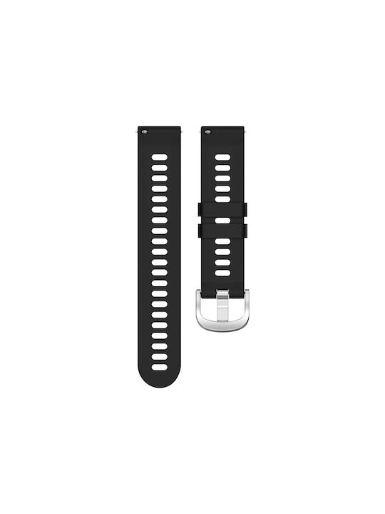 Armband Galaxy Watch Active 2 Texturiertes Silikon Schwarz
