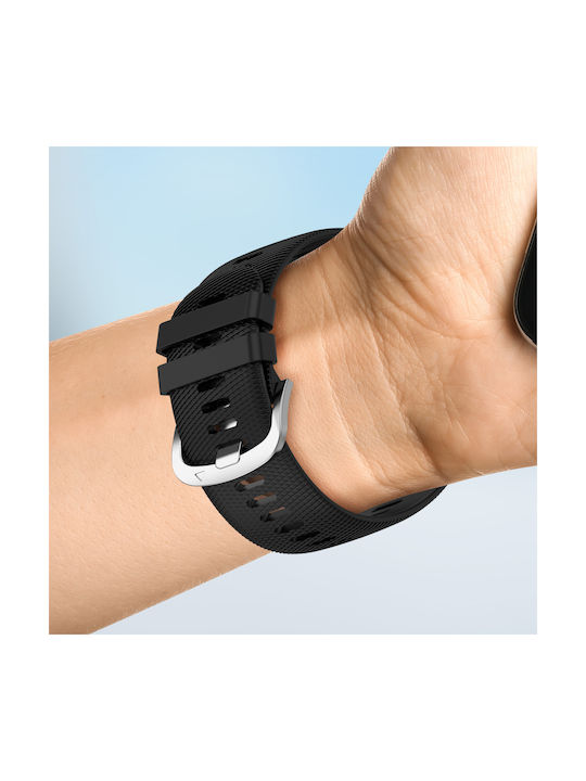 Strap Galaxy Watch Active 2 Textured Silicone Black