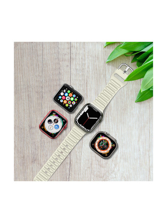 Apple Watch 41mm 40mm 38mm Wearable Strap Silicone Adjustable Beige