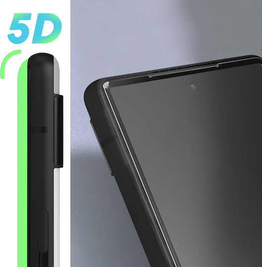 Full Adhesive Beveled Edge Shockproof Glass Google Pixel 6a Black