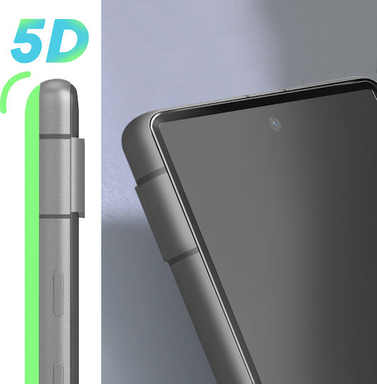 Full Adhesive Beveled Edge Shockproof Glass Google Pixel 7a Black
