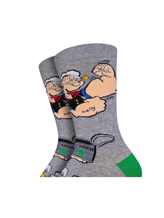 Good Luck Sock Big & Tall Ανδρικές Κάλτσες Popeye Flexing Gls-2156