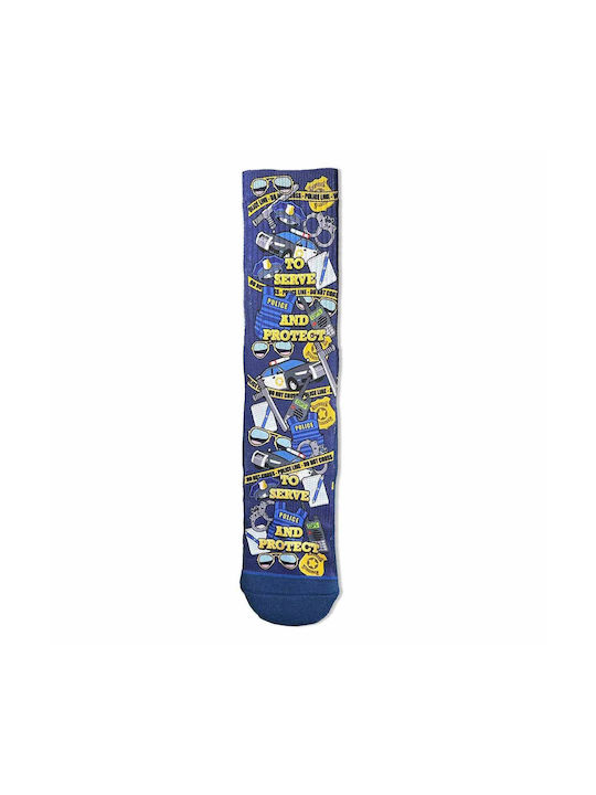 Good Luck Sock Men's Socks Police To Serve Protect Gls-4357