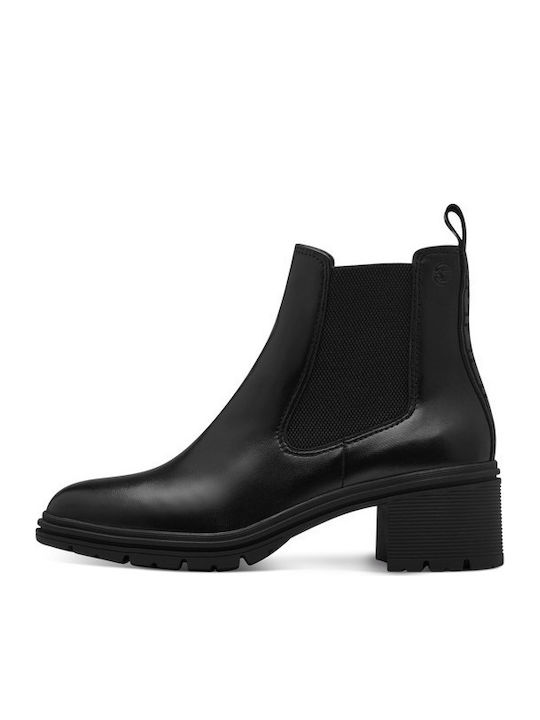 Leather Women's Ankle Boots Black