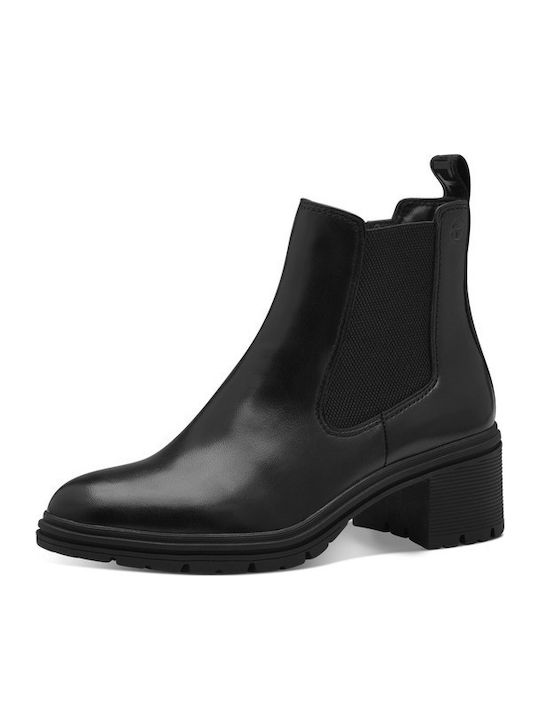 Leather Women's Ankle Boots Black