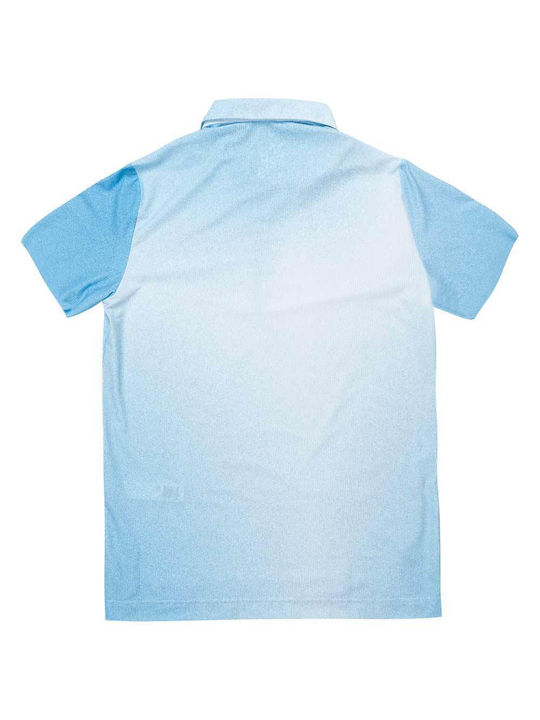 4F Men's Short Sleeve Blouse Polo Light Blue