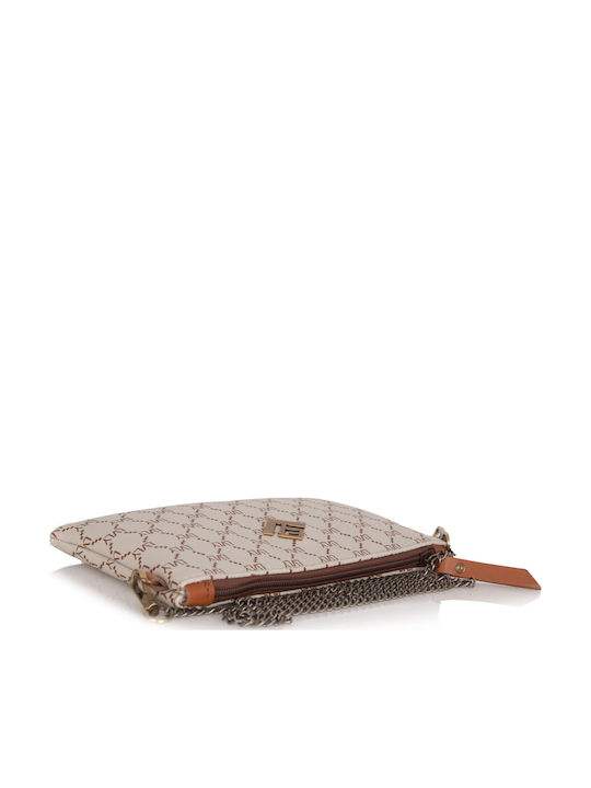 Mosaic Elegant Leder Damentasche Handtasche Beige