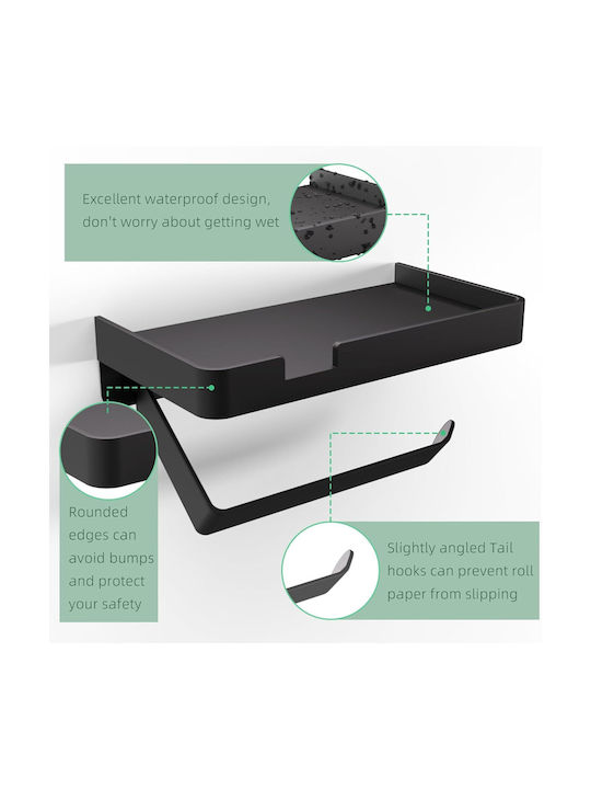 Papierhalter Metallisch Schwarz