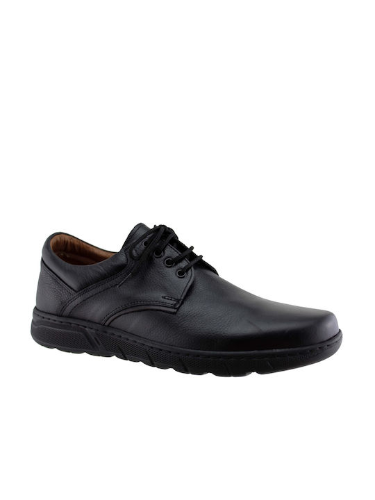 Antonio Shoes Men's Leather Casual Shoes Black