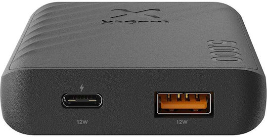 Xtorm Go2 Power Bank 5000mAh 12W με Θύρα USB-A και Θύρα USB-C Μαύρο