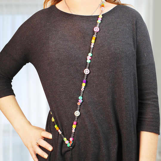 Handykette Schmuck Smiley Früchte 110cm Smile Kollektion Mehrfarbig