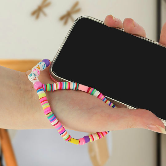 Brățară Bijuterii Telefon Mărgele Heishi Litere Zâmbitoare Colecția Fericită Zâmbet