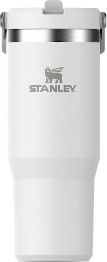 Stanley IceFlow Flip Μπουκάλι Θερμός Ανοξείδωτο BPA Free 890ml Frost με Καλαμάκι
