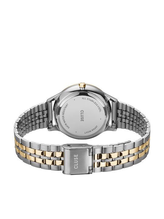 Cluse Minuit Women's Watch with Gold Metal Bracelet