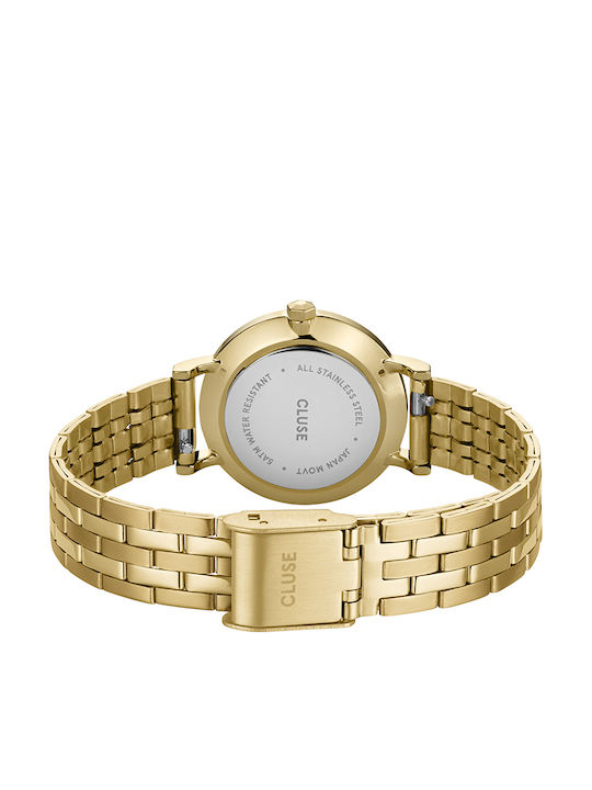 Cluse Boho Damen Uhr mit Gold Metallarmband