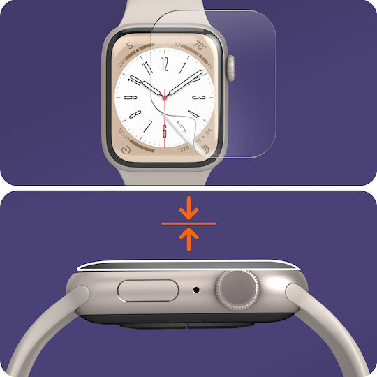 2x Комплект за защита Тънък гъвкав протектор за екран Apple Watch Series 8 41mm Imak