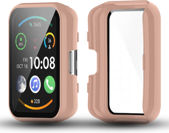 Kompletter Panzerglas Displayschutz Huawei Watch Fit 2 2 Active Pink
