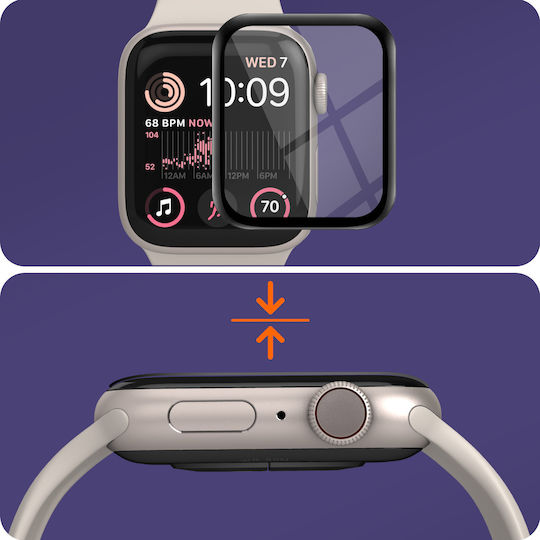 Natural Apple Watch SE 44mm Screen Protector Imak Black Contour