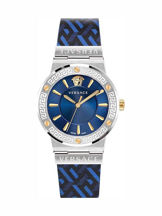 Versace Greca Logo Uhr mit Batteriewerk