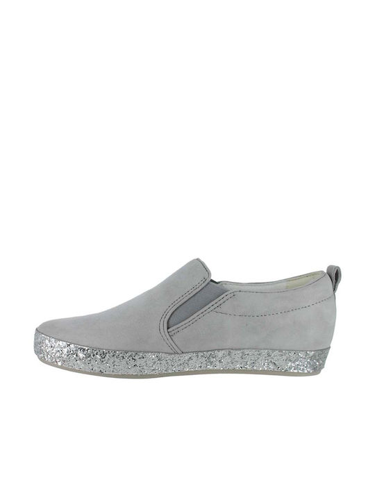 Gabor Piele Slip-on-uri pentru femei Argint