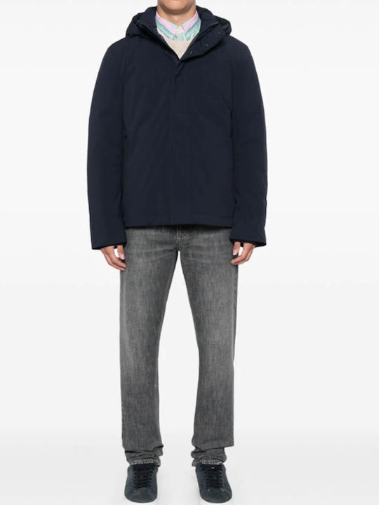Woolrich Stretch Μπουφάν Παρκά Blue
