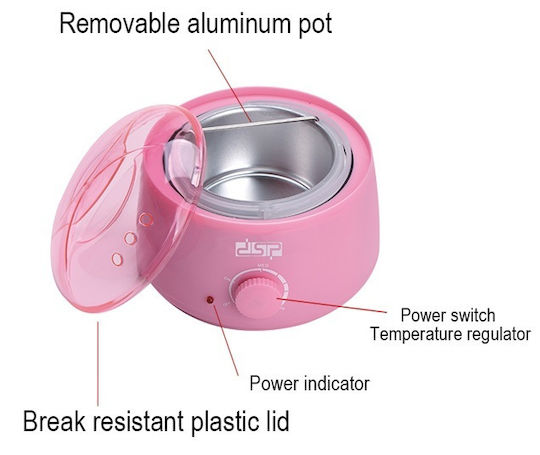 DSP Double Wax Warmer with Stand 100gr Pink 100W