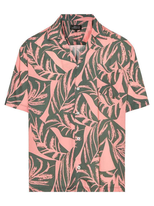 Dirty Laundry Men's Shirt Short Sleeve Pink