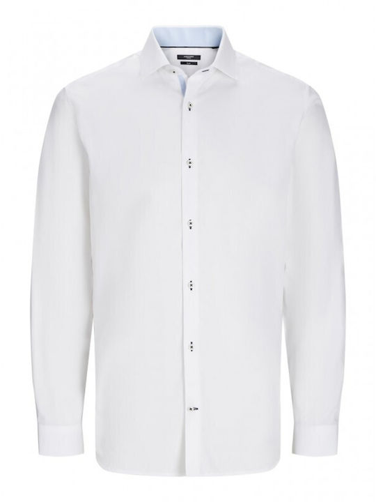 Jack & Jones Ανδρικό Πουκάμισο Bright White