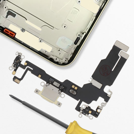 Clappio Ladeanschluss Iphone 15 Usb-C Gold
