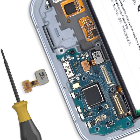 Scanner de amprente Samsung Galaxy A55 Pachet de Serviciu Original Negru