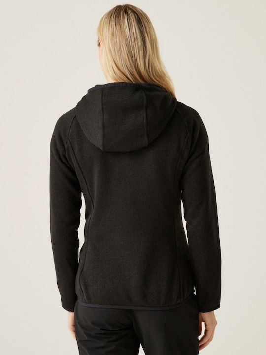 Regatta Women's Hooded Fleece Cardigan Black