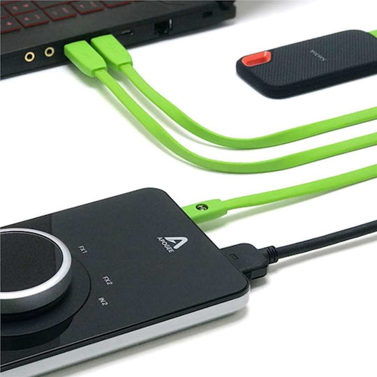 Oyaide USB 2.0 Cable USB-C male - USB-A Πράσινο 1m
