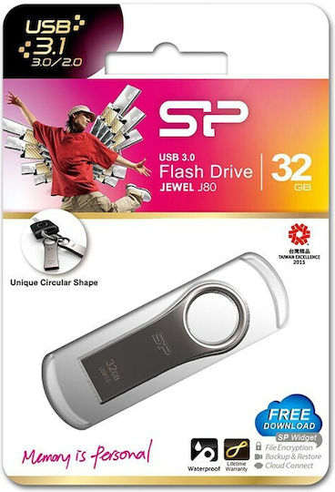 Silicon Power Jewel 80 32GB USB 3.1 USB-Stick Silber